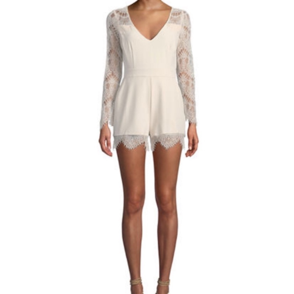 White Lace Romper
